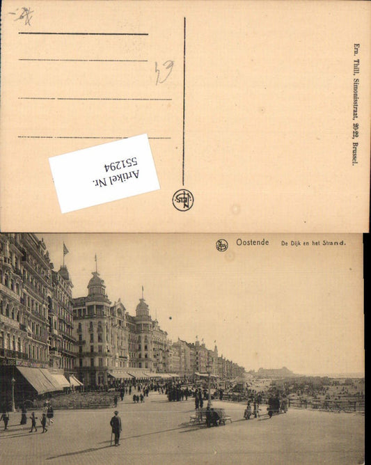 551294,Belgium Ostend De Dijk and the Strand