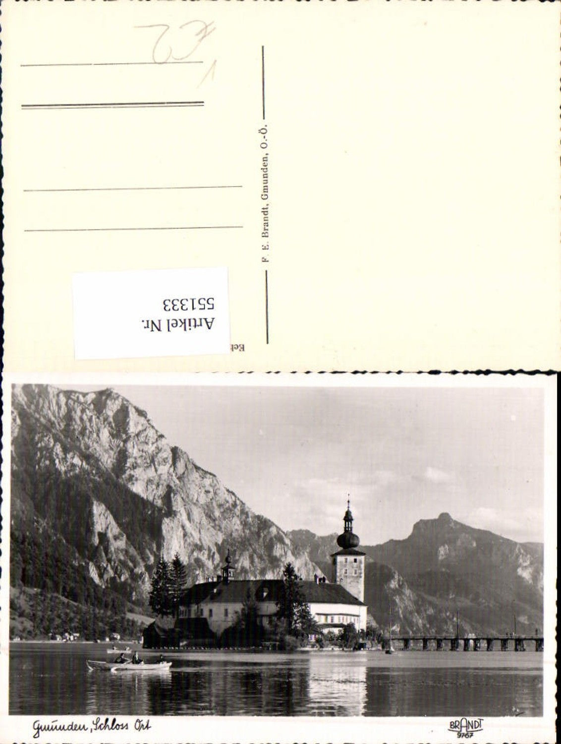 551333,Gmunden am Traunsee Schloss Ort pub Brandt 9767