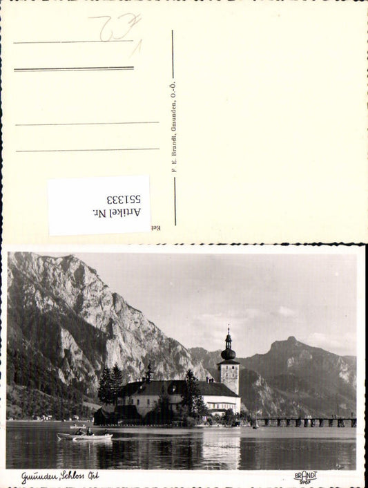 551333,Gmunden am Traunsee Schloss Ort pub Brandt 9767