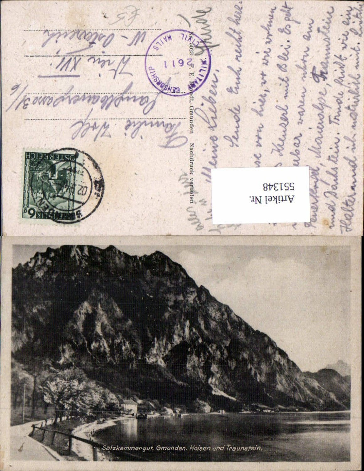 551348,Gmunden am Traunsee Hoisen Hoisn Traunstein pub Brandt 5023