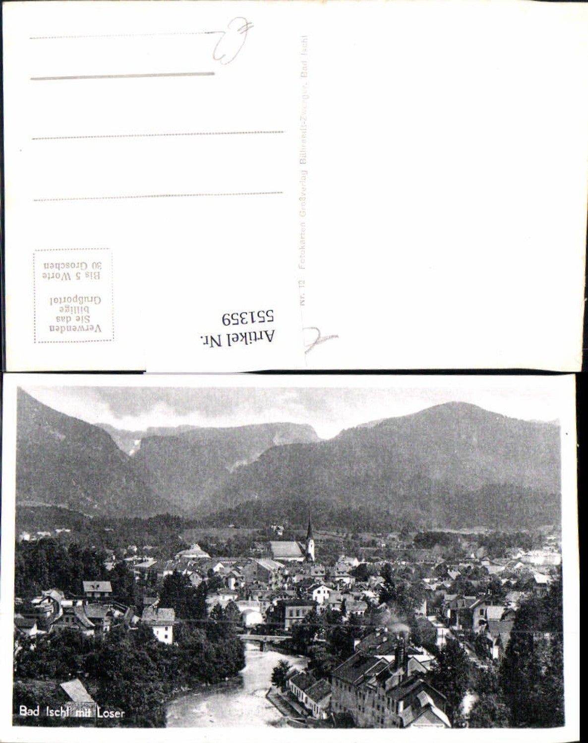 551359,Bad Ischl Salzkammergut m. Loser