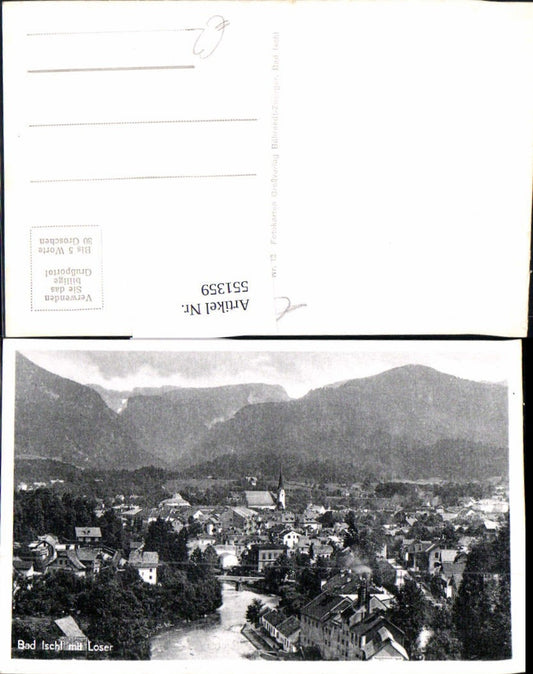 551359,Bad Ischl Salzkammergut m. Loser