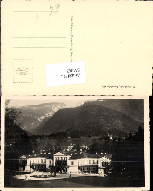 551363,Bad Ischl Salzkammergut Kaiserliche Villa pub Bährendt75