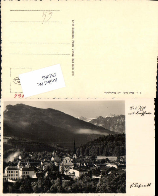 551366,Bad Ischl Salzkammergut m. Dachstein pub Bährendt 2 a