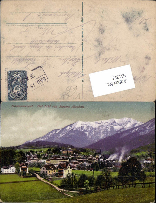 551371,Bad Ischl Salzkammergut v. Sterzens Abendsitz pub Brandt 151