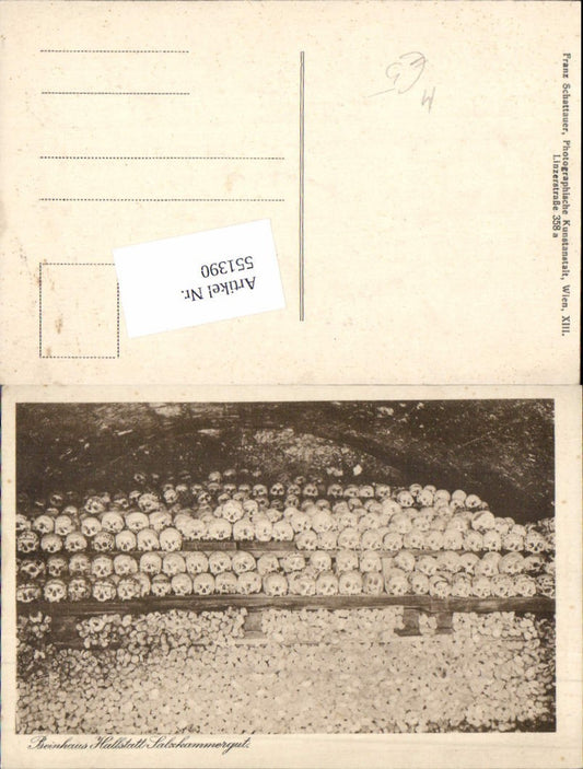 551390,Hallstatt am Hallstättersee Tod Totenkopf Beinhaus