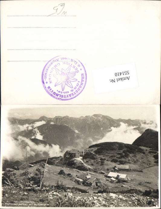 551410,tolle Foto-AK Ebensee Höllengebirge Kranabethsattel