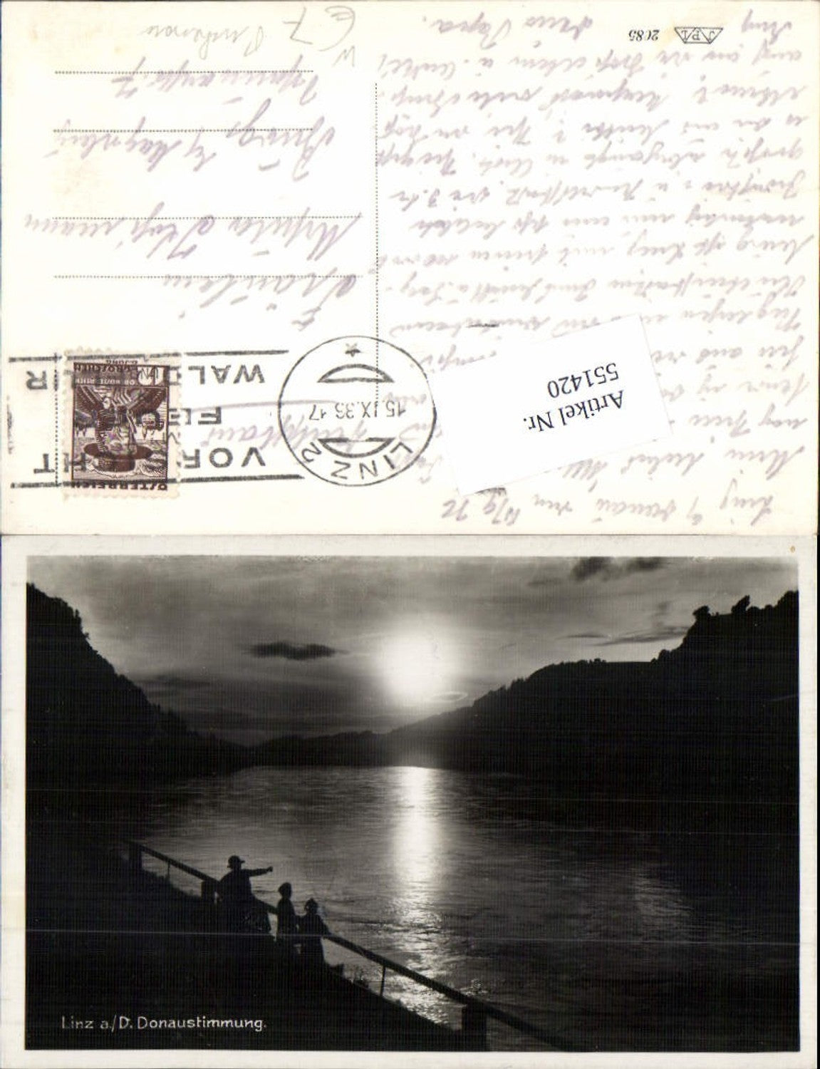 551420,Linz an der Donau Sonnenuntergang b. Puchenau