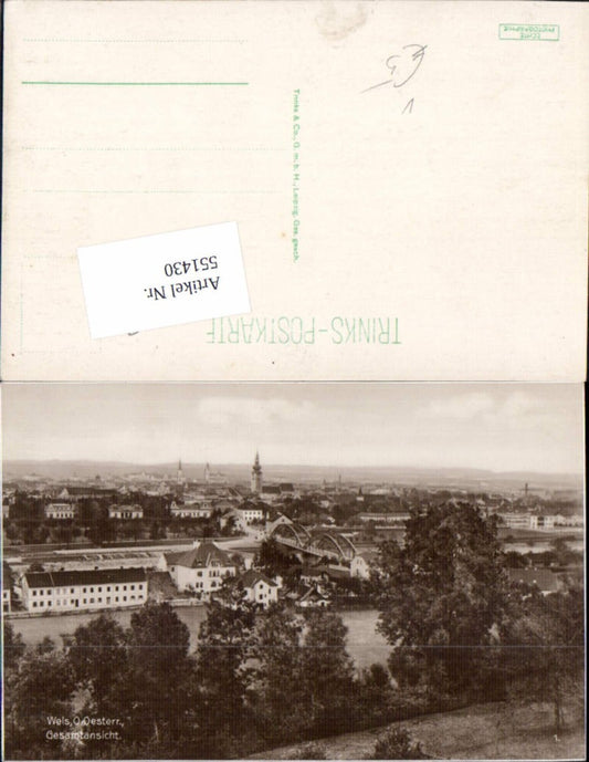 551430,Foto-AK Wels pub Trinks 1