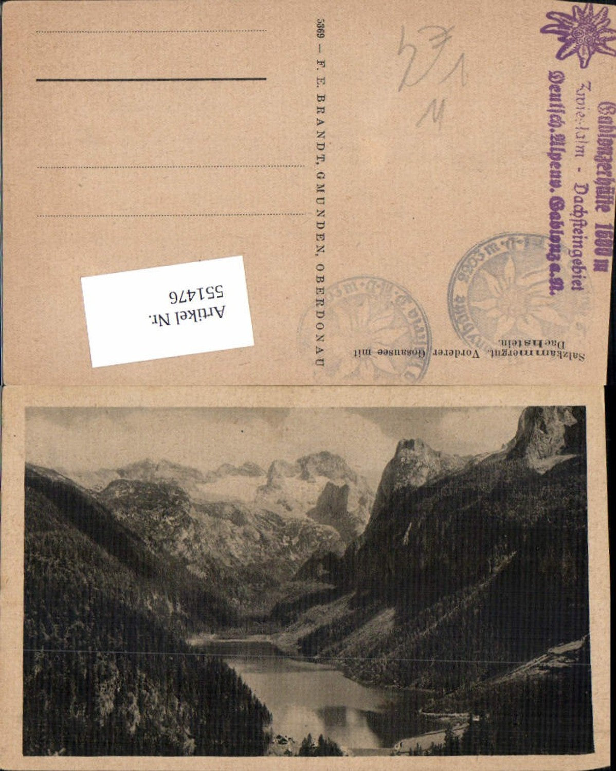 551476,Gosau Gosausee pub Brandt 5369