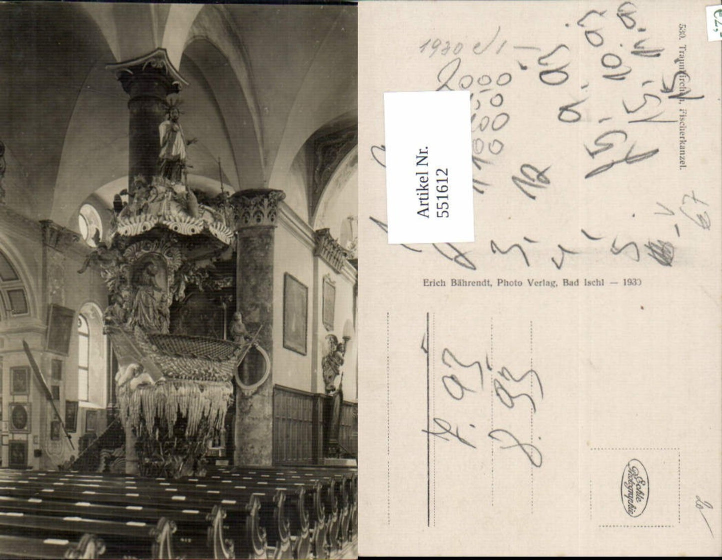 551612,tolle Foto-AK Traunkirchen am Traunsee Fischerkanzel