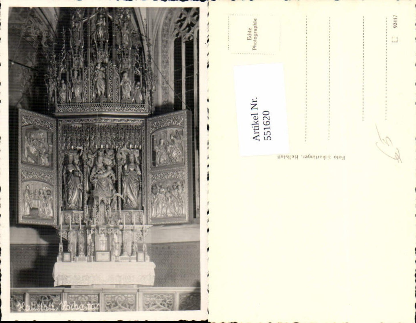 551620,Foto-AK Hallstatt Hochaltar Altar Kirche