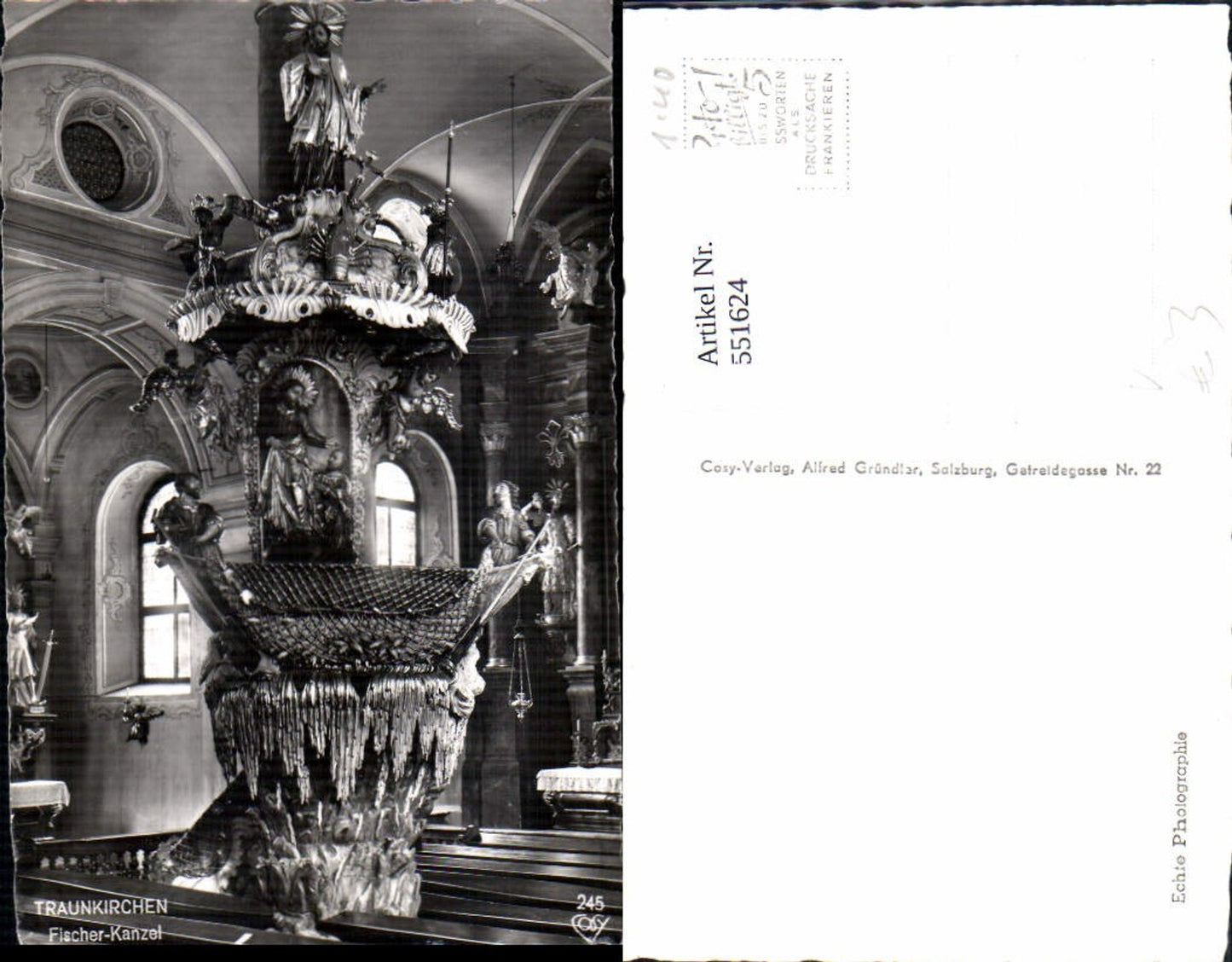 551624,Traunkirchen Fischer kanzel