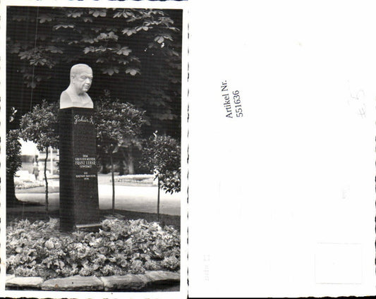 551636,tolle Foto-AK Bad Ischl Franz Lehar Denkmal