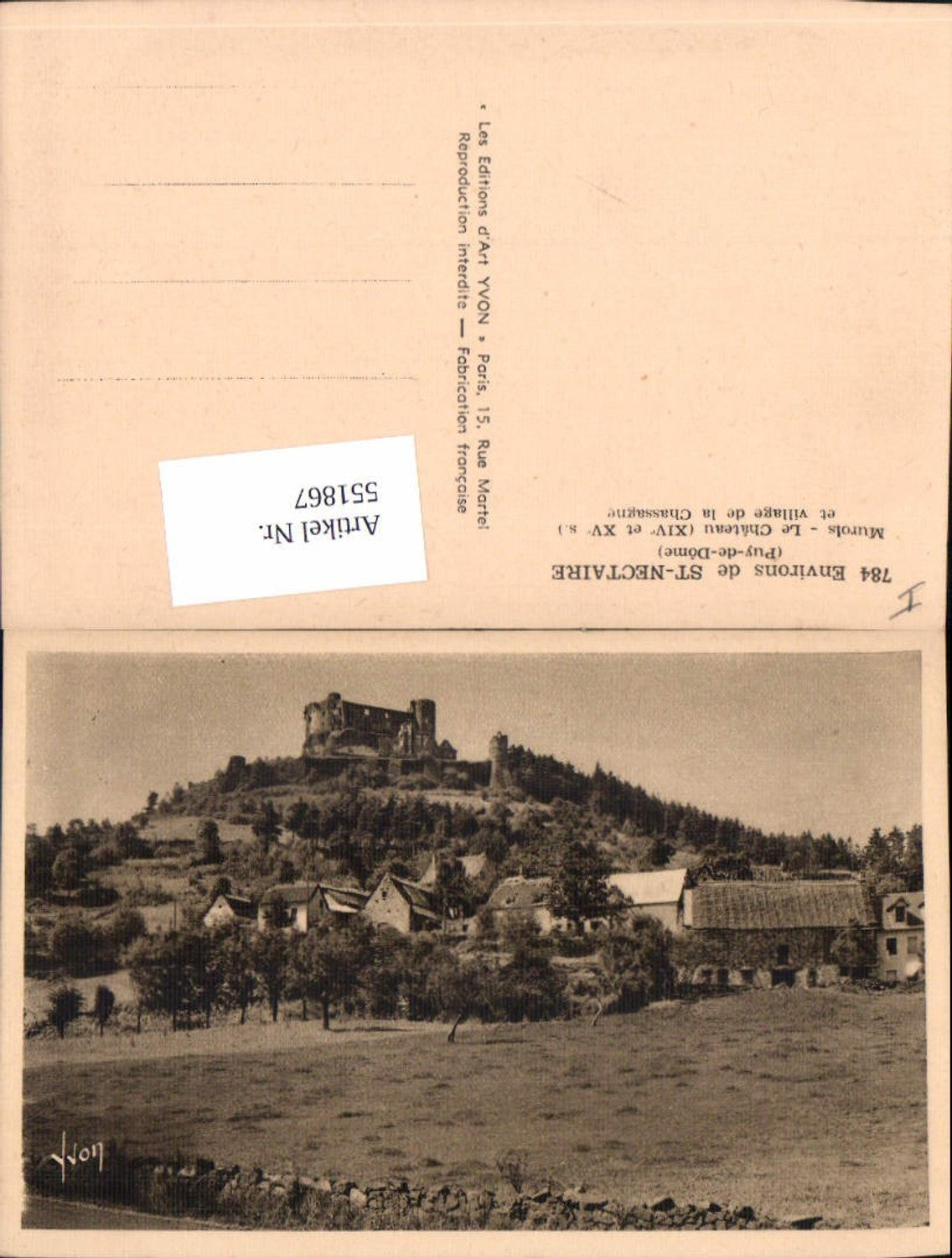 551867,France Murols Auvergne