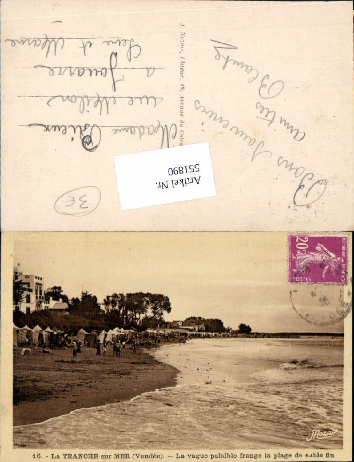551890,France La Tranche sur Mer Vendee Strandleben