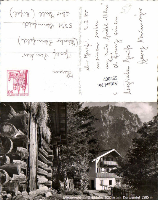 552002,Mittenwald Gröblalm Karwendel