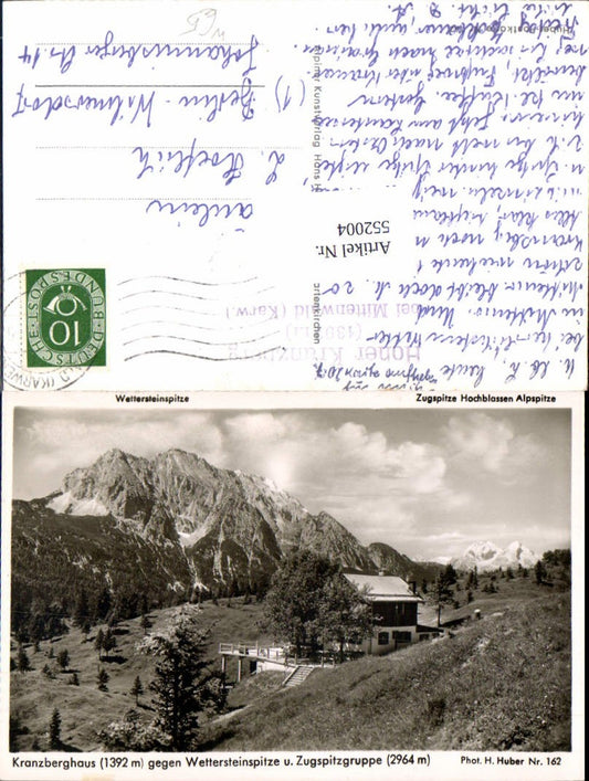 552004,Mittenwald Kranzberg Kranzberghaus pub Huber 162