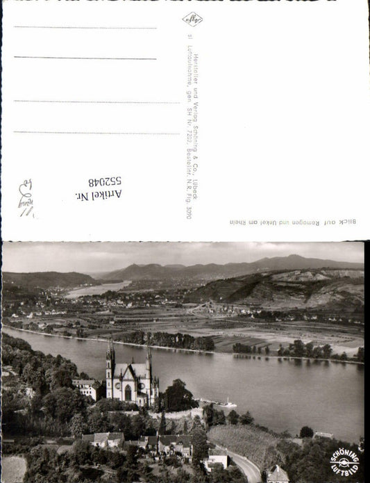 552048,Fliegeraufnahme Remagen am Rhein pub Schöning Luftbild