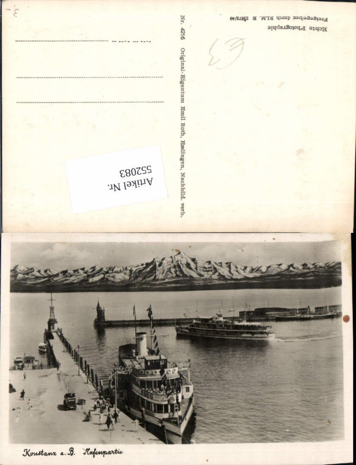 552083, Konstanz on Lake Constance, steamer harbor
