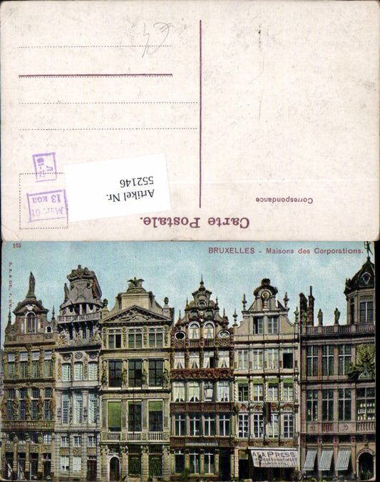 552146,Belgium Brussels Bruxelles Maisons des Corporations