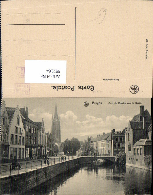 552164,Belgium Bruges Bruges Quai du Rosaire