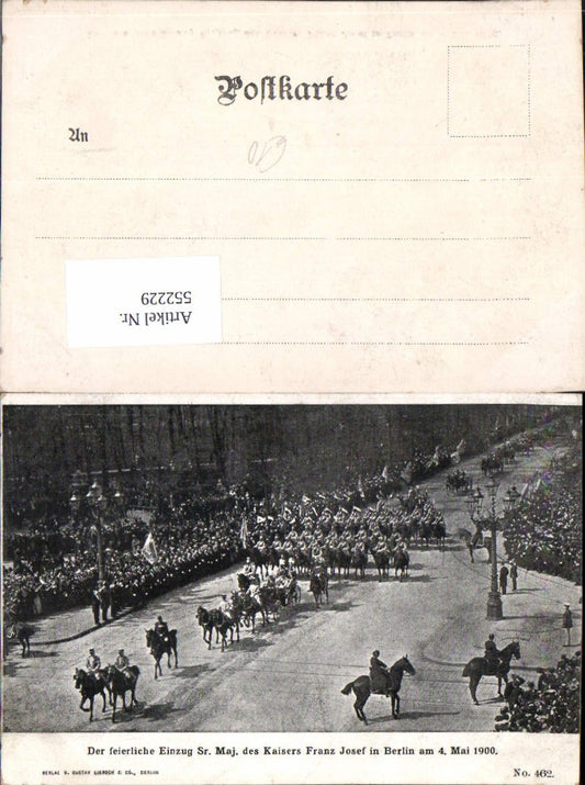 552229,Adel Monarchie Kaiser Franz Josef in Berlin 1900