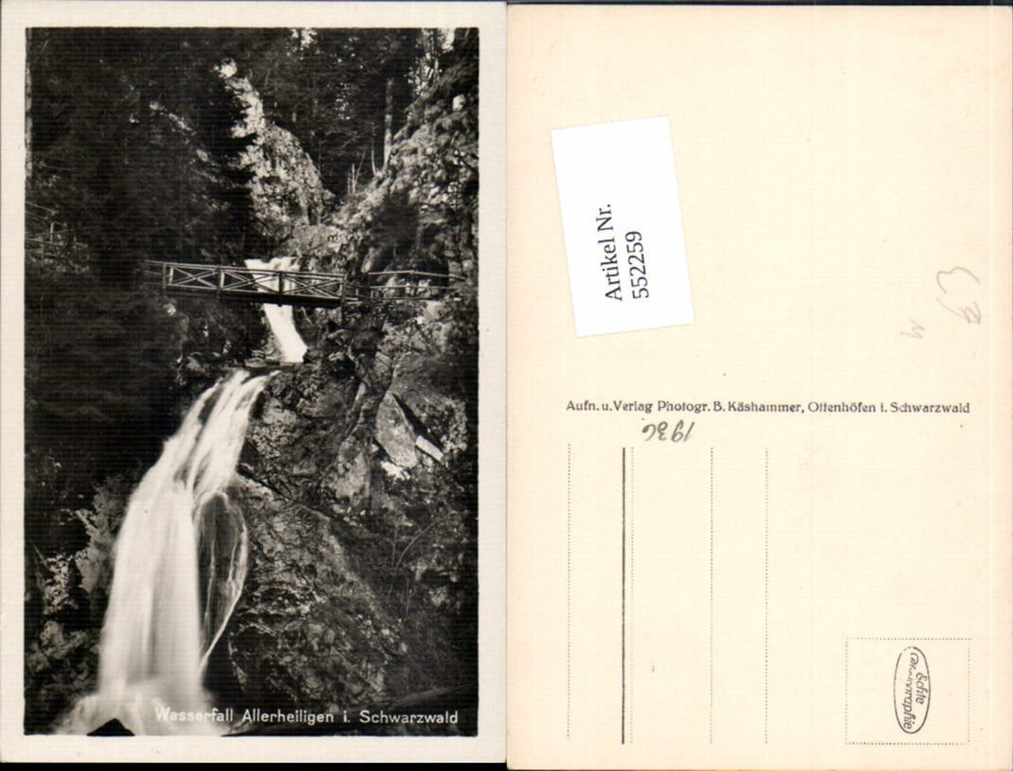 552259,Oppenau Allerheiligen im Schwarzwald Wasserfall