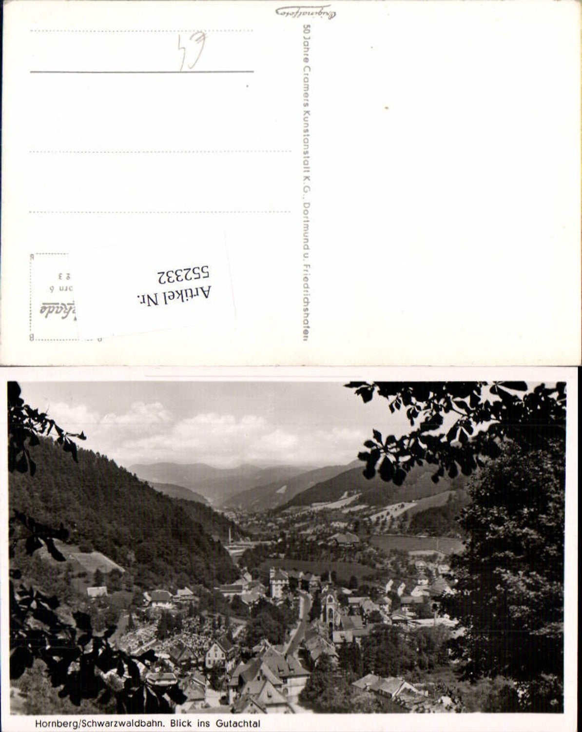 552332, Hornberg on the Black Forest Railway