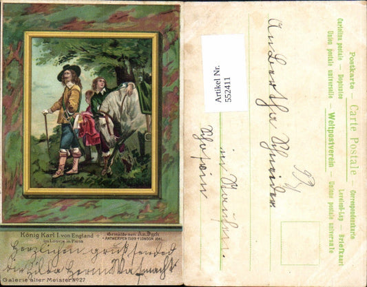 552411,Künstler AK A. v. Dyck König Karl I. Von England