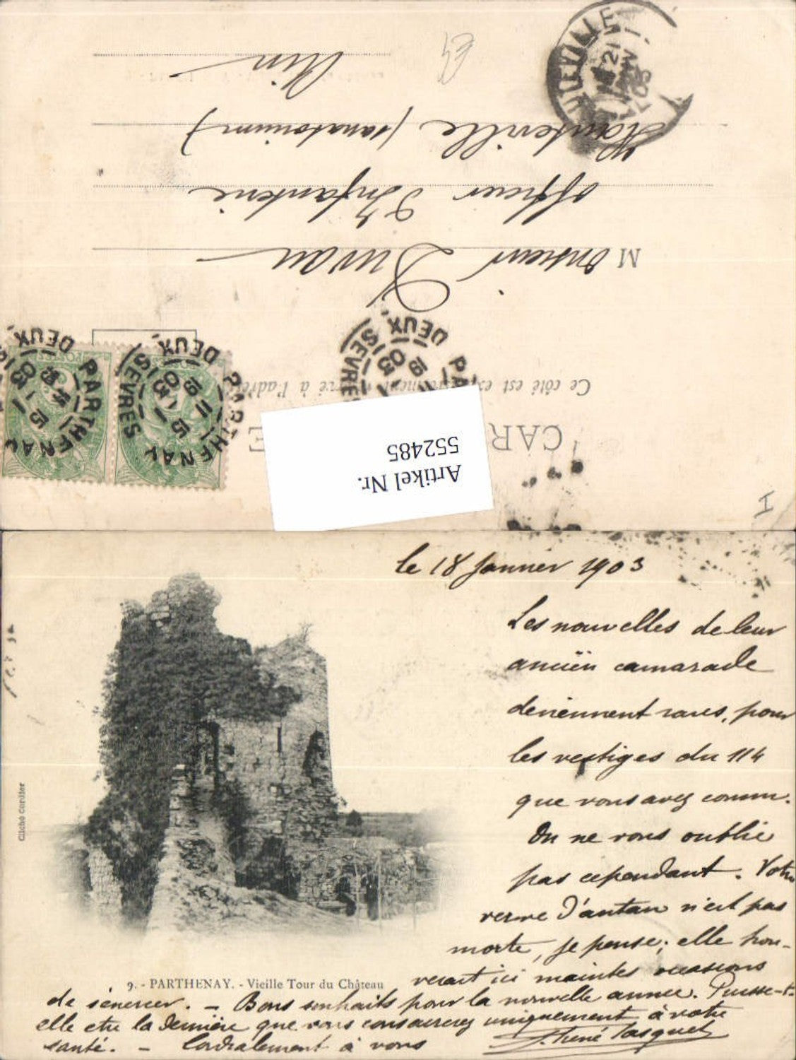 552485,Parthenay Deux Sevres Tour de Chateau