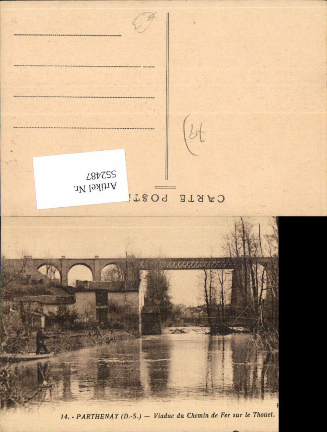552487,Parthenay Deux Sevres Viadukt Fer sur le Thouet