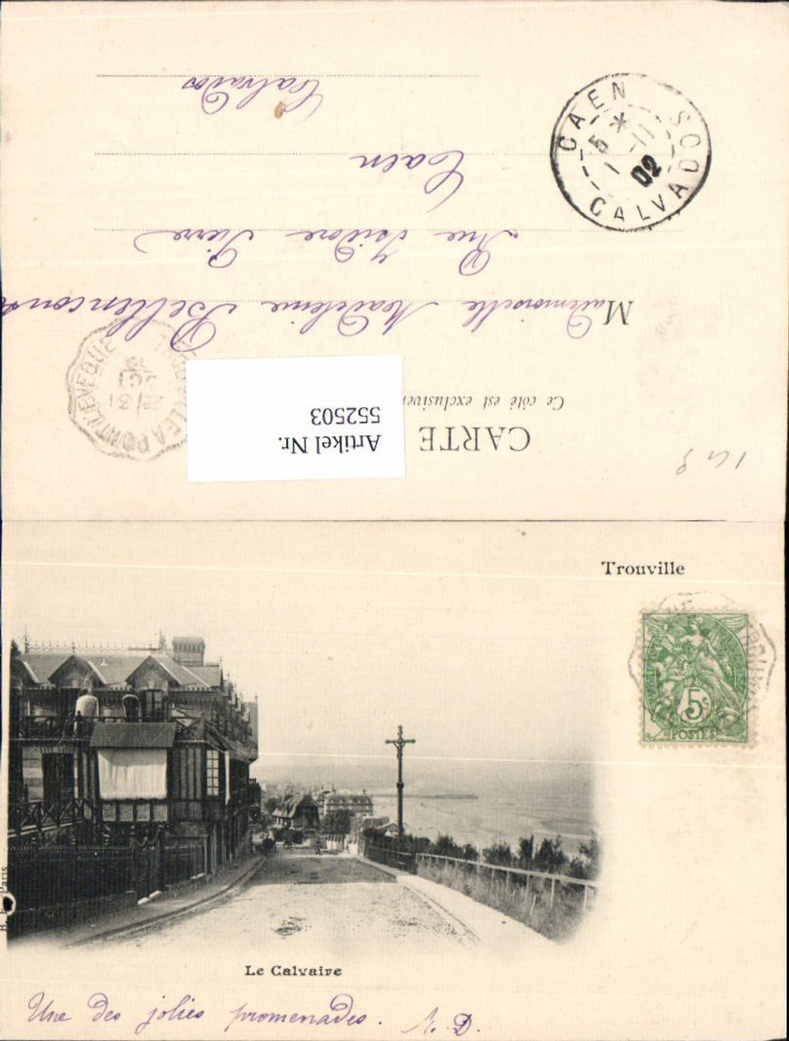 552503,Trouville sur mer Calvados Lisieux Calvaire