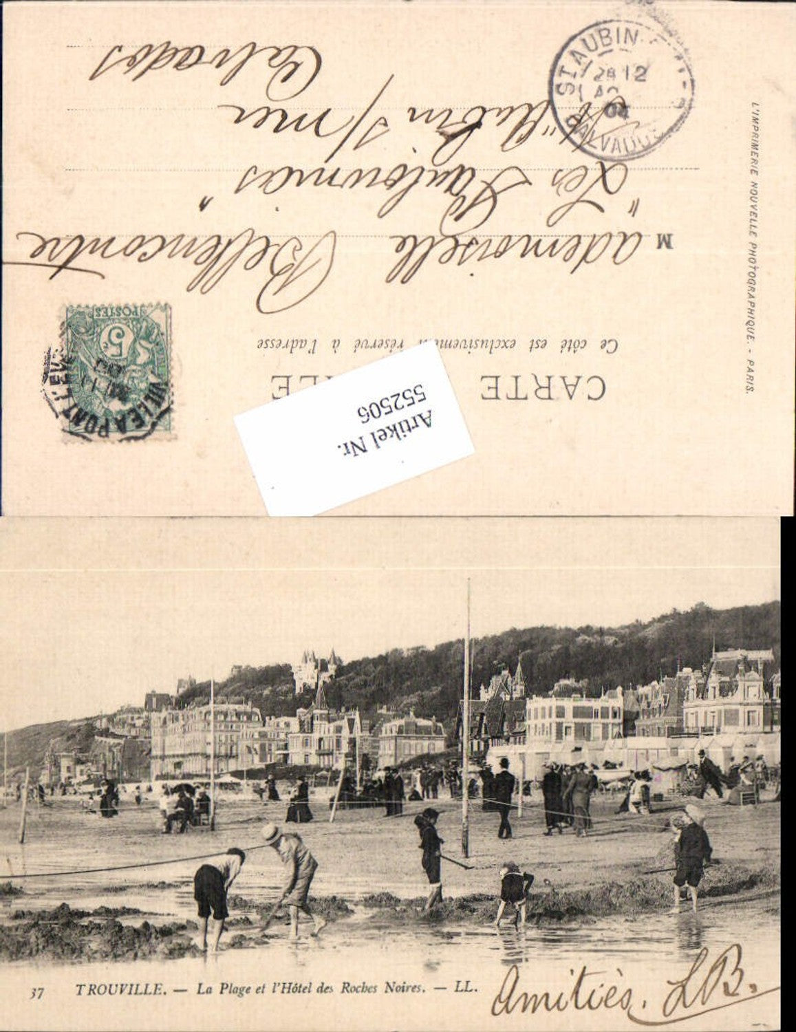 552506,Trouville sur mer Calvados Lisieux Strandleben Bademode Hotel Roches Noires