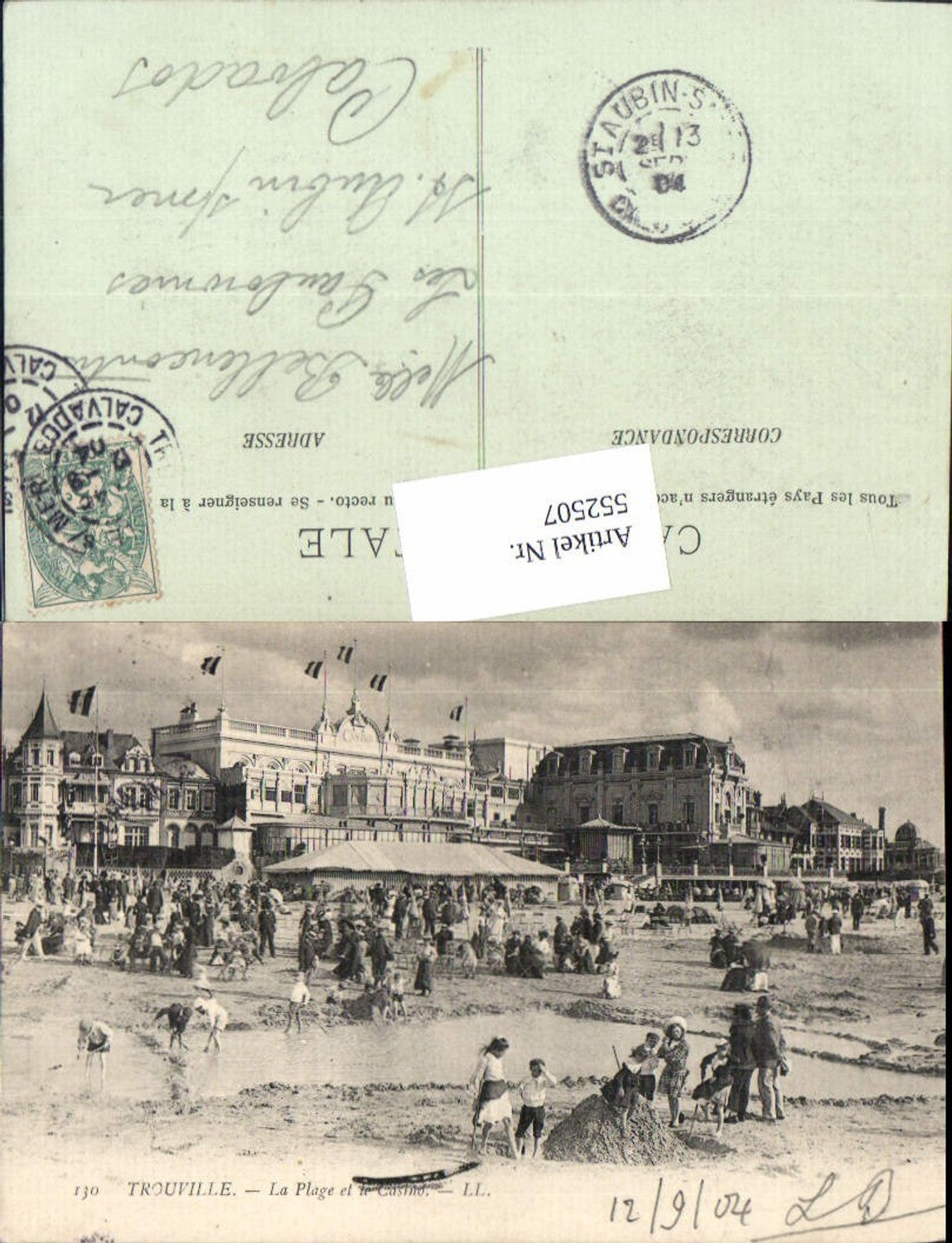 552507,Trouville sur mer Calvados Lisieux Strandleben Bademode Casino