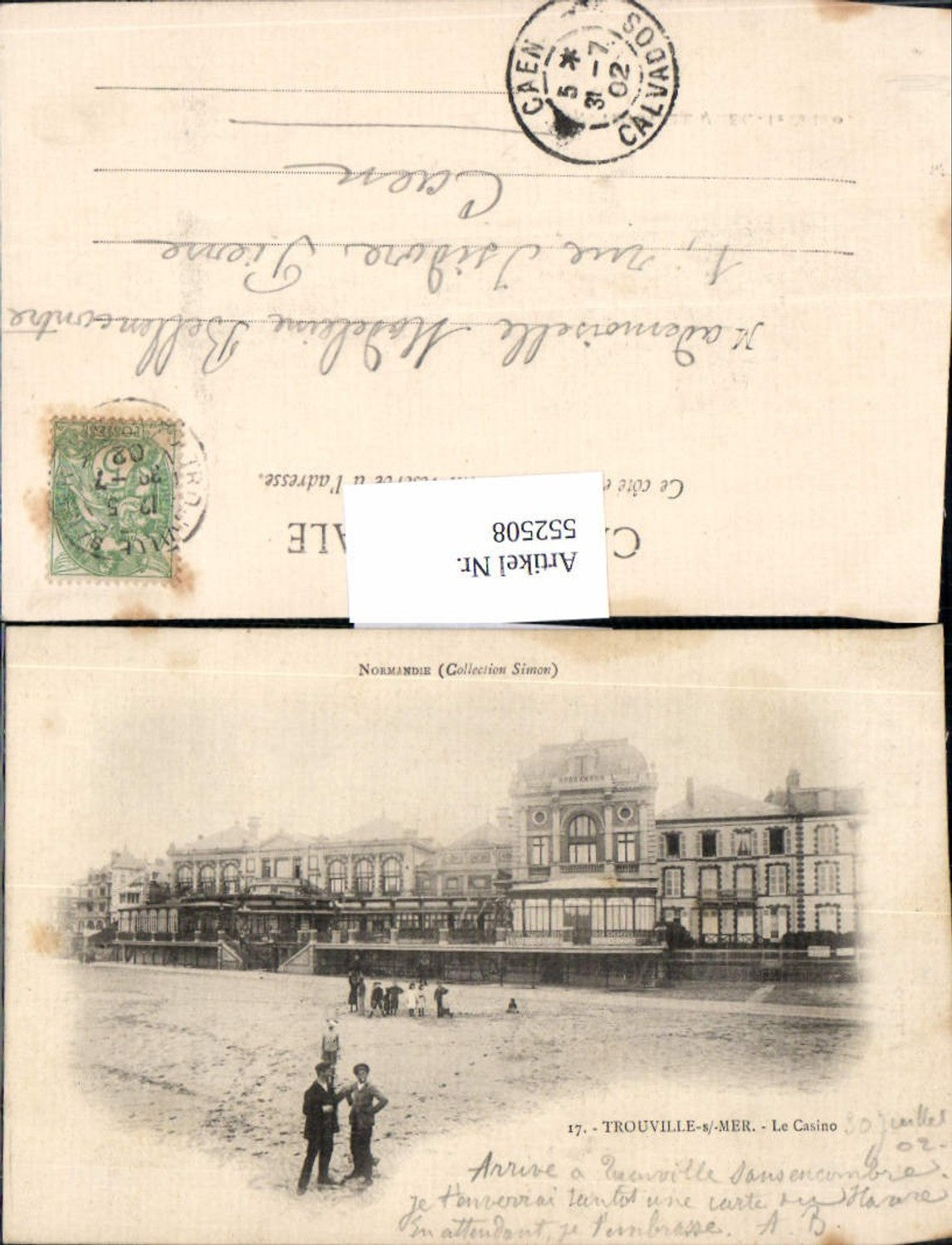 552508,Trouville sur mer Calvados Lisieux Casino