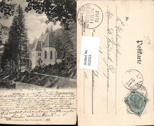 552553,Semmering Partie an der Kirche pub Ledermann 3976
