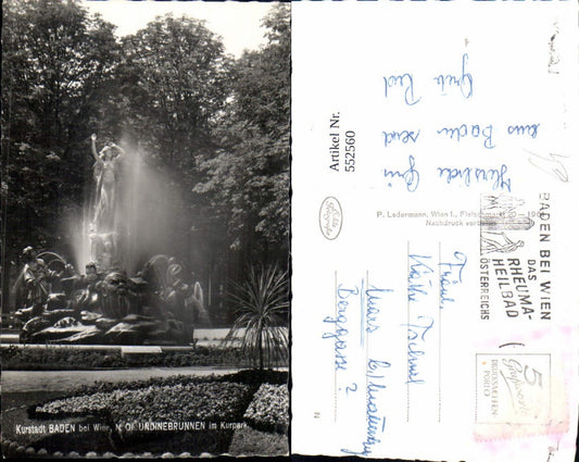 552560,Baden bei Wien Brunnen Undinebrunnen