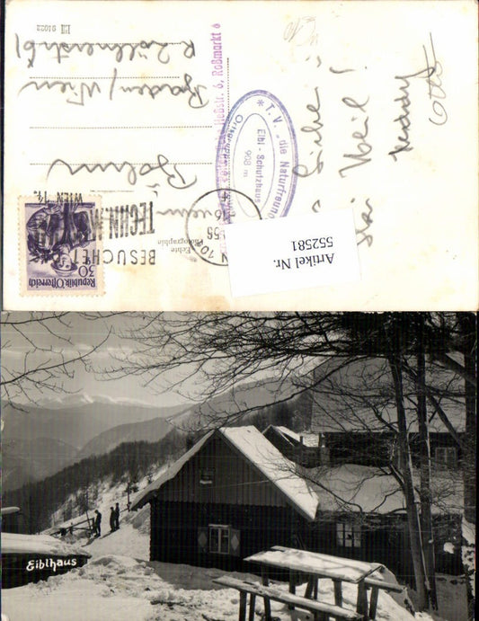 552581,tolle Foto-AK Eiblhaus bei Türnitz Naturfreundehaus Naturfreunde Stp.
