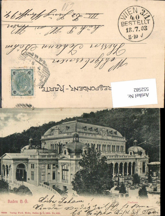 552582,Baden bei Wien Curhaus 1903
