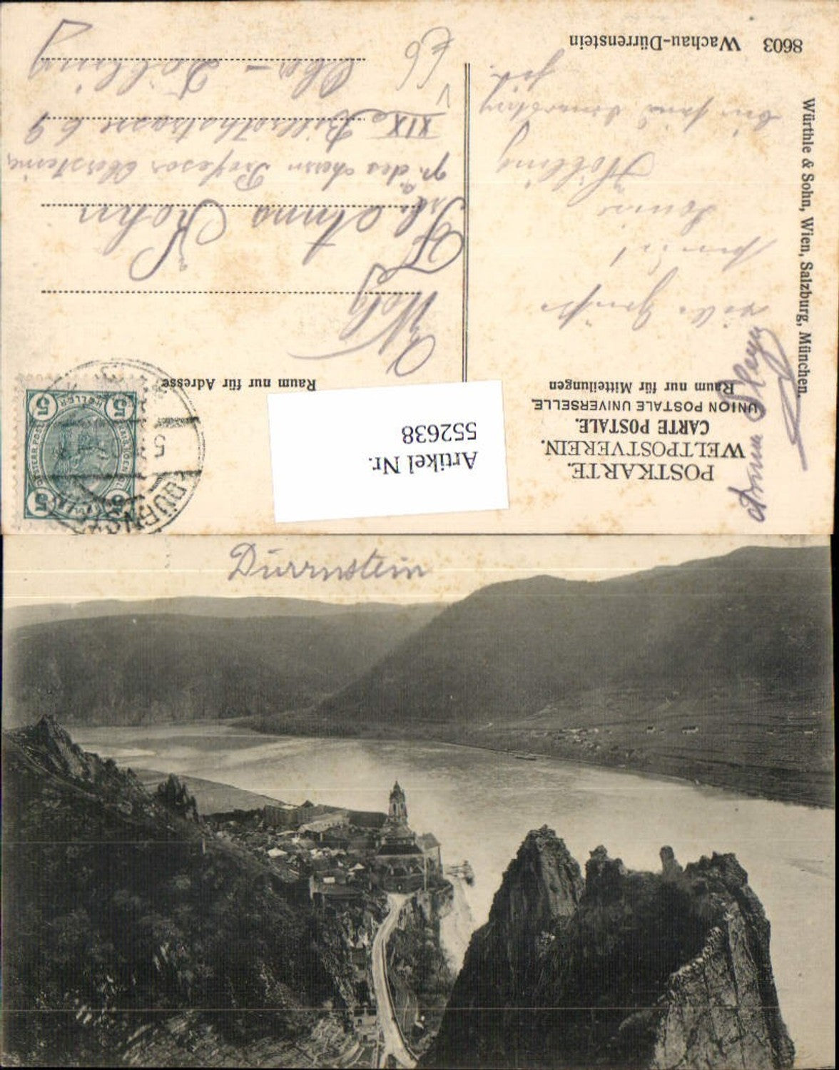 552638,Dürnstein in der Wachau Donau pub Würthle 8603