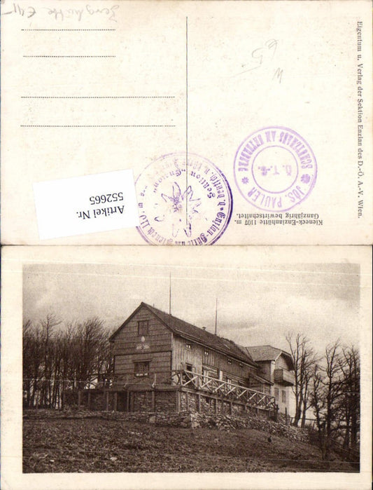 552665,Kieneck Enzianhütte b. Semmering
