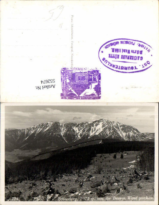 552674,Schneeberg v. D Dürren Wand Stollhof Puchberg Grünbach