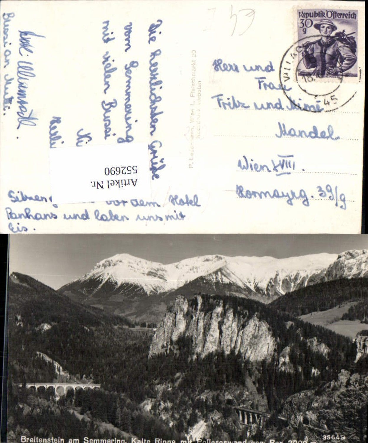 552690,Breitenstein am Semmering Kalte Rinne Polleroswand