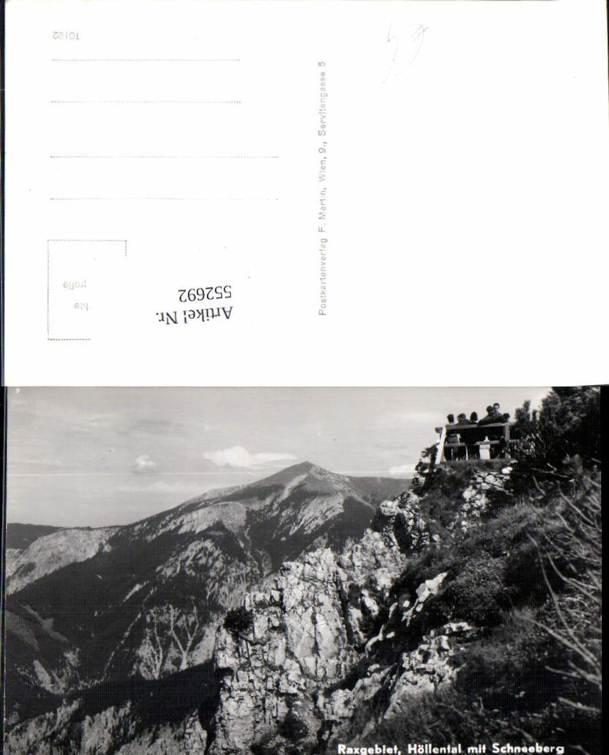 552692,Rax Raxgebiet Höllental m. Schneeberg Reichenau