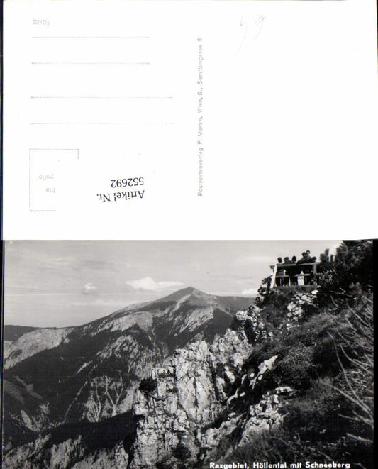 552692,Rax Raxgebiet Höllental m. Schneeberg Reichenau