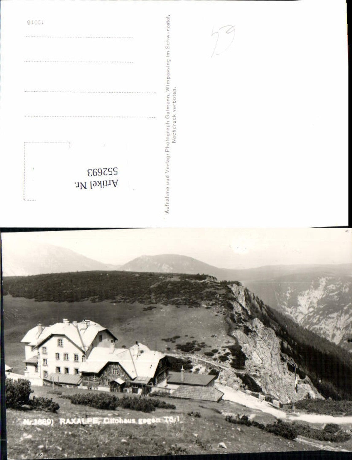 552693,Raxalpe Rax Ottohaus Hirschwang