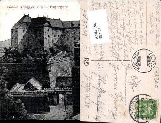 552725,Sächsische Schweiz Festung Königstein Eingangstor