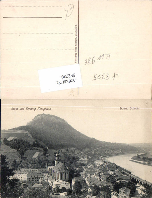 552730,Sächsische Schweiz Festung Königstein Stadt