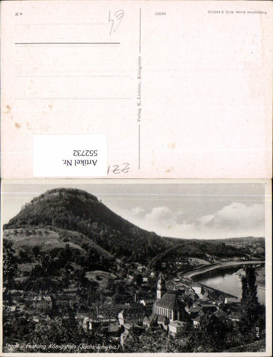 552732,Sächsische Schweiz Festung Königstein Stadt